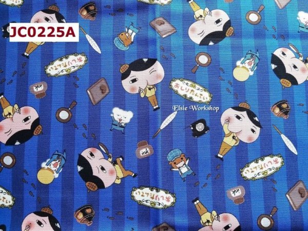 Photo2: ➖ 減價｜‼️不適用於 滿 $350 包郵 及 滿 $600 減 $30｜💢 藍 1m 現貨｜日本製 牛津布｜屁屁偵探｜おしりたんてい 🎀 客人作品分享 🎀 (2)