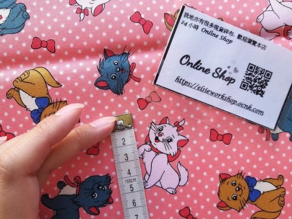 Photo5: 🔥 瘋狂亂減｜‼️不適用於 滿 $350 包郵 及 滿 $600 減 $30｜💢 1m 現貨｜🇯🇵 日本製｜牛津布｜Disney Marie (5)