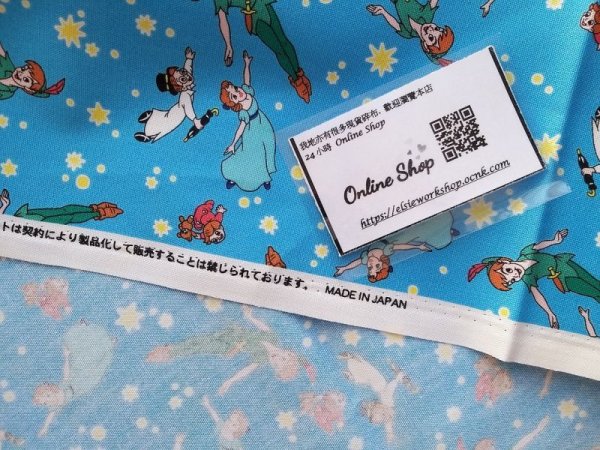Photo5: 🔥 瘋狂亂減｜‼️不適用於 滿 $350 包郵 及 滿 $600 減 $30｜💢 1m 現貨｜🇯🇵 日本布｜牛津布｜小飛俠 Peter Pan Japan Fabric (5)