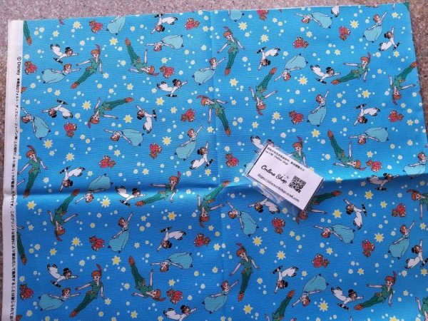 Photo3: 🔥 瘋狂亂減｜‼️不適用於 滿 $350 包郵 及 滿 $600 減 $30｜💢 1m 現貨｜🇯🇵 日本布｜牛津布｜小飛俠 Peter Pan Japan Fabric (3)