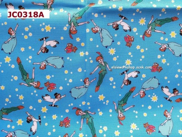 Photo2: 🔥 瘋狂亂減｜‼️不適用於 滿 $350 包郵 及 滿 $600 減 $30｜💢 1m 現貨｜🇯🇵 日本布｜牛津布｜小飛俠 Peter Pan Japan Fabric (2)