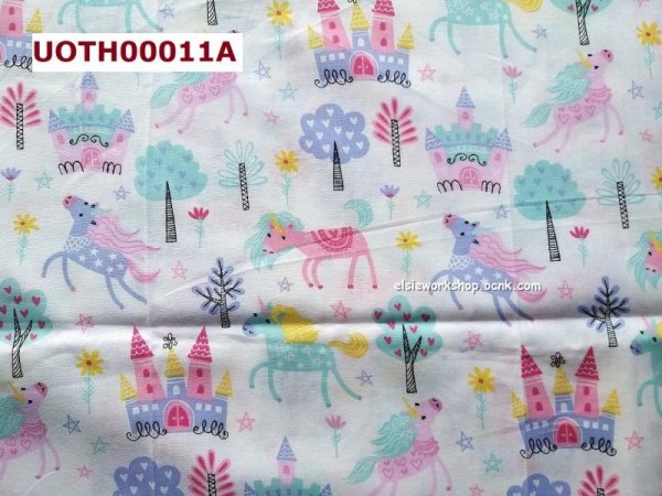 Photo2: ➖ 減價｜‼️不適用於 滿 $350 包郵 及 滿 $600 減 $30｜💢 1y 現貨｜🇺🇸 美國製｜薄棉｜Fairytale｜Unicorn｜獨角馬｜動物｜花｜植物 (2)