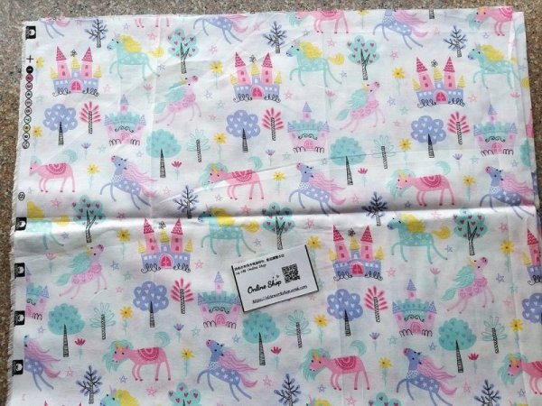Photo4: ➖ 減價｜‼️不適用於 滿 $350 包郵 及 滿 $600 減 $30｜💢 1y 現貨｜🇺🇸 美國製｜薄棉｜Fairytale｜Unicorn｜獨角馬｜動物｜花｜植物 (4)