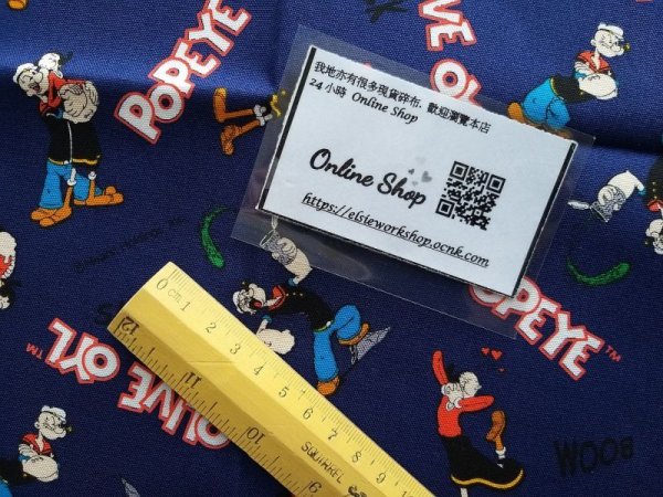 Photo3: 🔥 瘋狂亂減｜‼️不適用於 滿 $350 包郵 及 滿 $600 減 $30｜💢 1m 現貨｜🇯🇵 日本製｜牛津布｜Popeye (3)