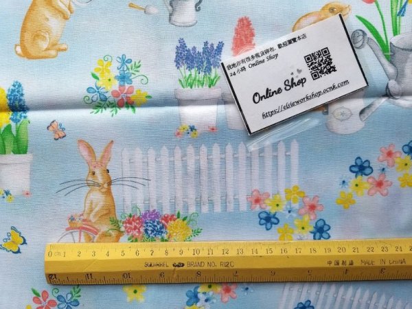 Photo3: ➖ 減價｜‼️不適用於 滿 $350 包郵 及 滿 $600 減 $30｜💢 1y 現貨｜🇺🇸 經美國購買｜Rabbit｜Korea Fabric｜兔仔｜動物｜花園 (3)