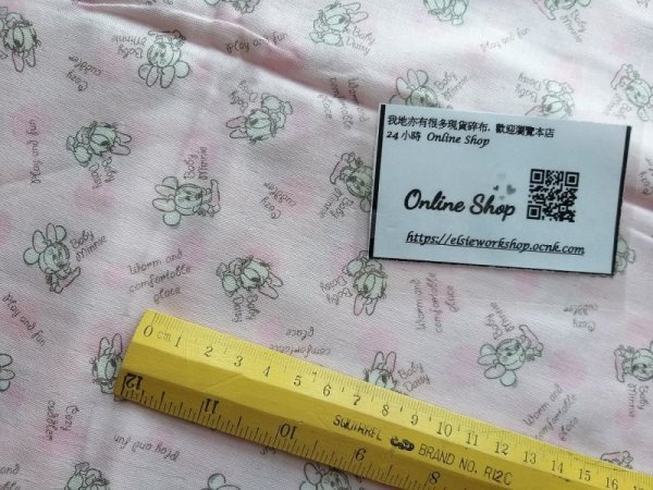 Photo5: ➖ 減價品｜‼️不適用於 滿 $350 包郵 及 滿 $600 減 $30｜💢 0.5m 現貨｜🇯🇵 日本布｜👶 雙層紗布｜Disney Minnie Mouse and Daisy Duck (5)