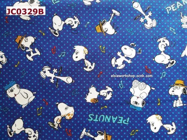 Photo3: 🔥 瘋狂亂減｜‼️不適用於 滿 $350 包郵 及 滿 $600 減 $30｜💢 藍 0.5m｜🇯🇵 日本製｜牛津布｜星星底｜Snoppy 💕 客人作品分享系列 💕 (3)