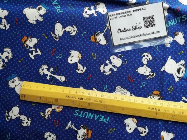 Photo6: 🔥 瘋狂亂減｜‼️不適用於 滿 $350 包郵 及 滿 $600 減 $30｜💢 藍 0.5m｜🇯🇵 日本製｜牛津布｜星星底｜Snoppy 💕 客人作品分享系列 💕 (6)