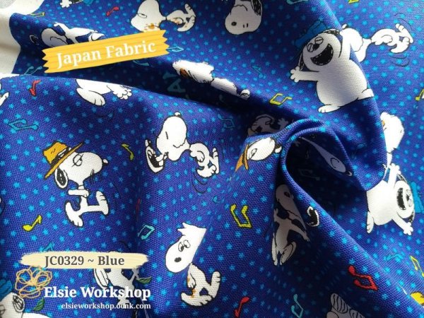 Photo2: 🔥 瘋狂亂減｜‼️不適用於 滿 $350 包郵 及 滿 $600 減 $30｜💢 藍 0.5m｜🇯🇵 日本製｜牛津布｜星星底｜Snoppy 💕 客人作品分享系列 💕 (2)