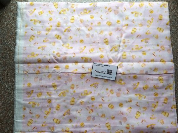 Photo5: ➖ 減價｜‼️不適用於 滿 $350 包郵 及 滿 $600 減 $30｜💢 現貨｜🇯🇵 日本布｜👶 雙層紗布｜Disney Winnie the pooh 💕 客人作品分享系列 💕 (5)