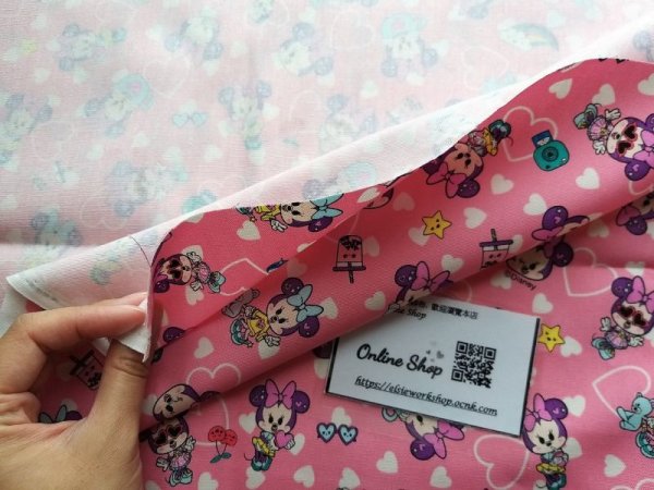 Photo8: 🔥 瘋狂亂減｜‼️不適用於 滿 $350 包郵 及 滿 $600 減 $30｜💢 0.5 m  現貨｜🇯🇵 日本製｜100% 棉 牛津布｜Disney Minnie Japan Fabric (8)