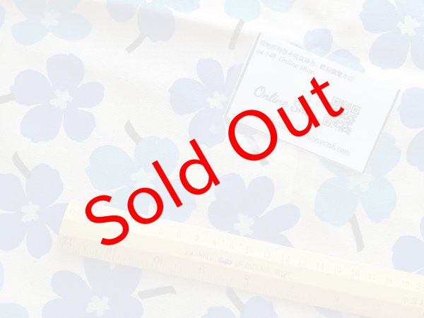 Photo3: ➖ 減價｜‼️ 不享 滿 $250 包郵 ‼️不享 滿 $600 減 $30｜💢 米底藍花 1y 現貨｜🇹🇼 台灣布｜厚棉｜酢漿草｜北歐風花朵 (3)