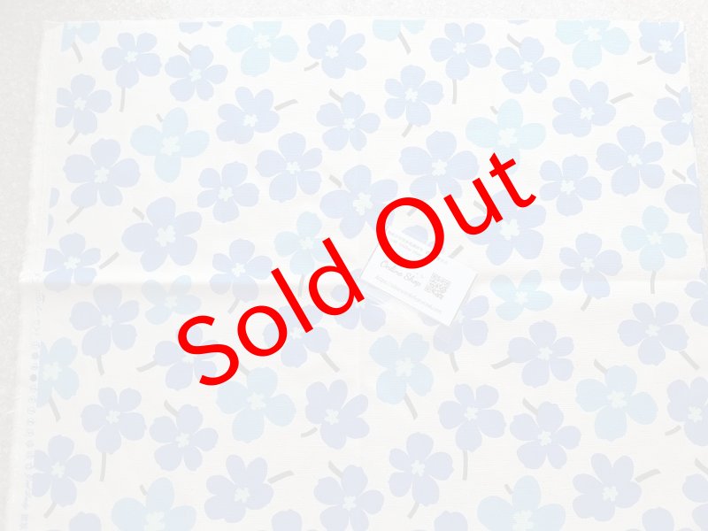 Photo2: ➖ 減價｜‼️ 不享 滿 $250 包郵 ‼️不享 滿 $600 減 $30｜💢 米底藍花 1y 現貨｜🇹🇼 台灣布｜厚棉｜酢漿草｜北歐風花朵 (2)