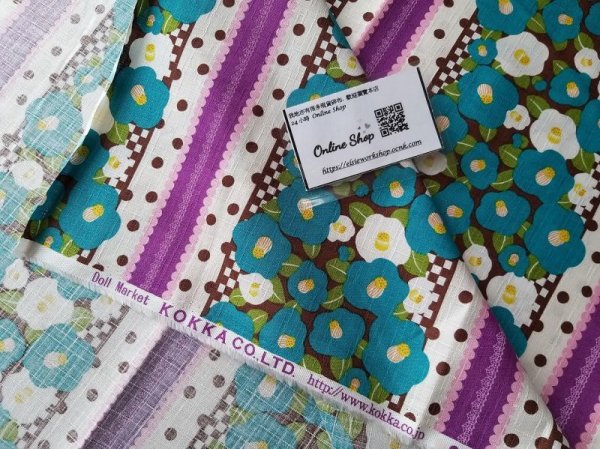 Photo6: ➖ 減價｜‼️不適用於 滿 $350 包郵 及 滿 $600 減 $30｜💢 2m 現貨｜🇯🇵 日本布｜薄棉｜竹節紋｜和風｜和調山茶花 2020 (6)