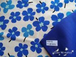 Photo4: ➖ 減價｜‼️ 不享 滿 $250 包郵 ‼️不享 滿 $600 減 $30｜💢 米底藍花 1y 現貨｜🇹🇼 台灣布｜厚棉｜酢漿草｜北歐風花朵 (4)