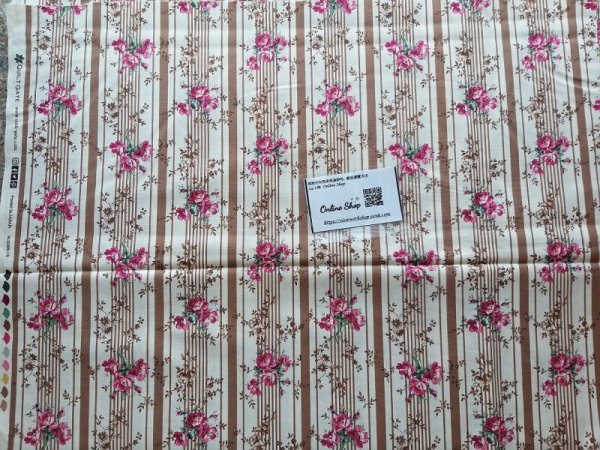 Photo3: ➖ 減價｜‼️不適用於 滿 $350 包郵 及 滿 $600 減 $30｜💢 1m 現貨｜🇯🇵 日本布｜薄棉｜碎花條紋  (3)