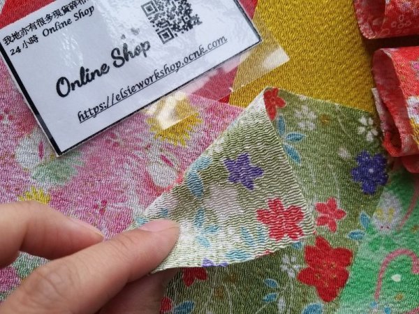 Photo3: ➖ 減價品｜‼️ 不可 滿 $250 包郵 ‼️不可 滿 $600 減 $30｜💢 2份 現貨｜🇯🇵 日本布｜縐布 ❌不可水洗｜每份 20 片 ( 11 x 15 cm ) (3)