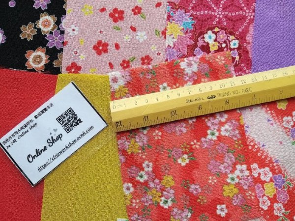 Photo5: ➖ 減價品｜‼️ 不可 滿 $250 包郵 ‼️不可 滿 $600 減 $30｜💢 2份 現貨｜🇯🇵 日本布｜縐布 ❌不可水洗｜每份 20 片 ( 11 x 15 cm ) (5)