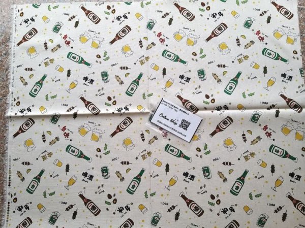 Photo3: ➖ 減價｜‼️不適用於 滿 $350 包郵 及 滿 $600 減 $30｜💢 3色各 1 塊 0.5y 現貨｜🇹🇼 台灣布｜薄棉｜🍺台灣啤酒  (3)