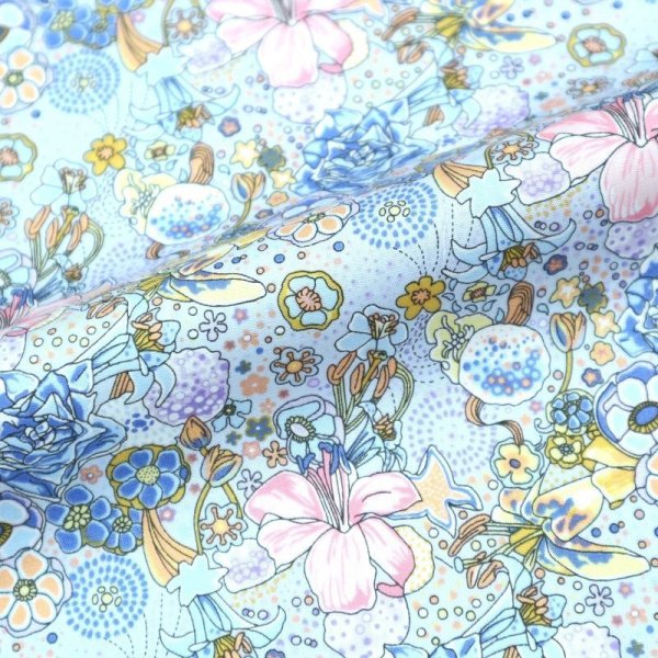 Photo10: ➖ 減價｜‼️ 不享 滿 $250 包郵 ‼️不享 滿 $600 減 $30｜💢 橙、粉、藍 各有 0.5y 現貨｜🇹🇼 台灣製｜薄棉｜迷幻花園 (10)