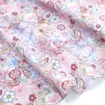 Photo7: ➖ 減價｜‼️ 不享 滿 $250 包郵 ‼️不享 滿 $600 減 $30｜💢 橙、粉、藍 各有 0.5y 現貨｜🇹🇼 台灣製｜薄棉｜迷幻花園 (7)