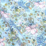 Photo9: ➖ 減價｜‼️ 不享 滿 $250 包郵 ‼️不享 滿 $600 減 $30｜💢 橙、粉、藍 各有 0.5y 現貨｜🇹🇼 台灣製｜薄棉｜迷幻花園 (9)