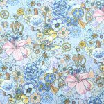 Photo11: ➖ 減價｜‼️ 不享 滿 $250 包郵 ‼️不享 滿 $600 減 $30｜💢 橙、粉、藍 各有 0.5y 現貨｜🇹🇼 台灣製｜薄棉｜迷幻花園 (11)