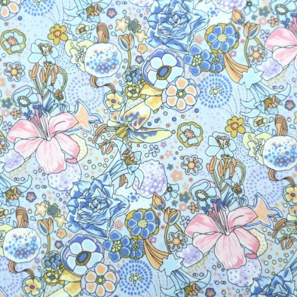 Photo11: ➖ 減價｜‼️ 不享 滿 $250 包郵 ‼️不享 滿 $600 減 $30｜💢 橙、粉、藍 各有 0.5y 現貨｜🇹🇼 台灣製｜薄棉｜迷幻花園 (11)