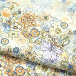 Photo4: ➖ 減價｜‼️ 不享 滿 $250 包郵 ‼️不享 滿 $600 減 $30｜💢 橙、粉、藍 各有 0.5y 現貨｜🇹🇼 台灣製｜薄棉｜迷幻花園 (4)