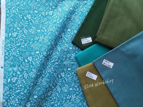 Photo4: ➖ 減價｜‼️不適用於 滿 $350 包郵 及 滿 $600 減 $30｜💢 黑 1m｜藍綠 2 m 現貨｜🇯🇵 日本製｜薄棉｜剪影貓和花 (4)