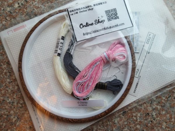 Photo4: ➖ 減價｜‼️不適用於 滿 $350 包郵 及 滿 $600 減 $30｜💢 現貨｜刺繡材料包｜Olympus｜迪士尼Marie (4)