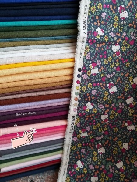 Photo10: ➖ 減價｜‼️不適用於 滿 $350 包郵 及 滿 $600 減 $30｜💢 0.5m 現貨｜🇯🇵 日本製｜Liberty ~ 柔軟 、輕盈｜45週年版｜Hello Kitty and 🍓 Strawberry Garden｜2021  (10)