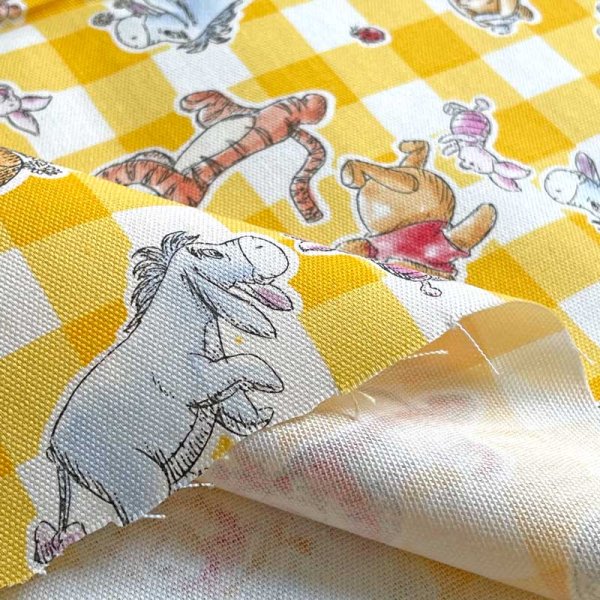 Photo5: 🔥 瘋狂亂減｜‼️不適用於 滿 $350 包郵 及 滿 $600 減 $30｜💢 1m 現貨｜🇯🇵 日本製｜牛津布｜Winnie The Pooh Japan Fabric  (5)