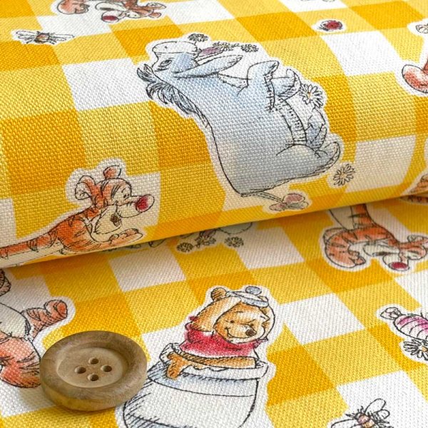 Photo3: 🔥 瘋狂亂減｜‼️不適用於 滿 $350 包郵 及 滿 $600 減 $30｜💢 1m 現貨｜🇯🇵 日本製｜牛津布｜Winnie The Pooh Japan Fabric  (3)