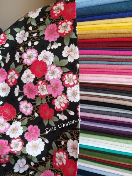 Photo5: ➖ 減價｜‼️不適用於 滿 $350 包郵 及 滿 $600 減 $30｜💢 1y 現貨｜🇹🇼 台灣布｜厚棉｜和風燙金櫻花 (5)