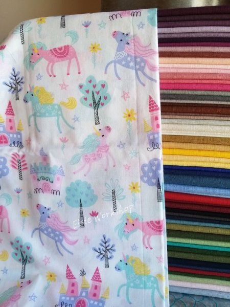 Photo6: ➖ 減價｜‼️不適用於 滿 $350 包郵 及 滿 $600 減 $30｜💢 1y 現貨｜🇺🇸 美國製｜薄棉｜Fairytale｜Unicorn｜獨角馬｜動物｜花｜植物 (6)