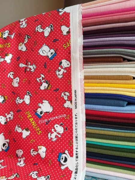 Photo7: 🔥 瘋狂亂減｜‼️不適用於 滿 $350 包郵 及 滿 $600 減 $30｜紅 1m 現貨｜🇯🇵 日本布｜牛津布｜星星底｜Snoppy 💕 客人作品分享系列 💕 (7)