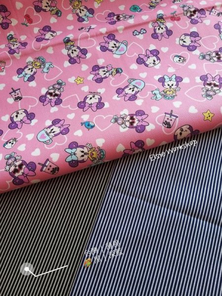 Photo11: 🔥 瘋狂亂減｜‼️不適用於 滿 $350 包郵 及 滿 $600 減 $30｜💢 0.5 m  現貨｜🇯🇵 日本製｜100% 棉 牛津布｜Disney Minnie Japan Fabric (11)
