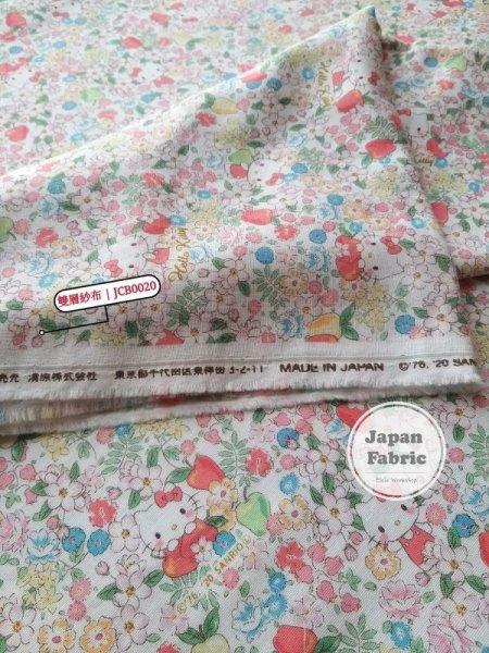 Photo2: ➖ 減價｜‼️不適用於 滿 $350 包郵 及 滿 $600 減 $30｜💢 1.5m 現貨｜🇯🇵 日本布｜👶 雙層紗布｜Hello Kitty  (2)