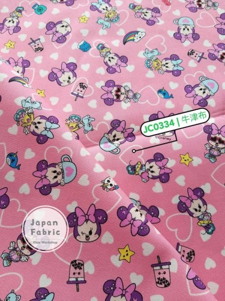 Photo2: 🔥 瘋狂亂減｜‼️不適用於 滿 $350 包郵 及 滿 $600 減 $30｜💢 0.5 m  現貨｜🇯🇵 日本製｜100% 棉 牛津布｜Disney Minnie Japan Fabric (2)
