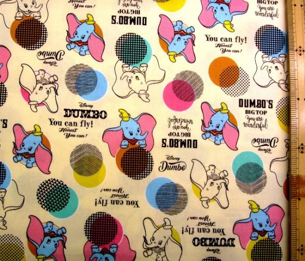 Photo2: 📮 買滿包郵｜💢 非 現貨｜ 🇯🇵 日本布｜牛津布｜Dumbo｜Disney｜小飛象 日本棉布 (2)