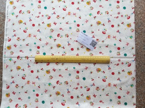 Photo12: ➖ 減價｜‼️不適用於 滿 $350 包郵 及 滿 $600 減 $30｜💢 各有 0.5m 現貨｜🇯🇵 日本布｜薄棉｜YUWA｜松山敦子｜縫紉工具、櫻桃和花束 (12)