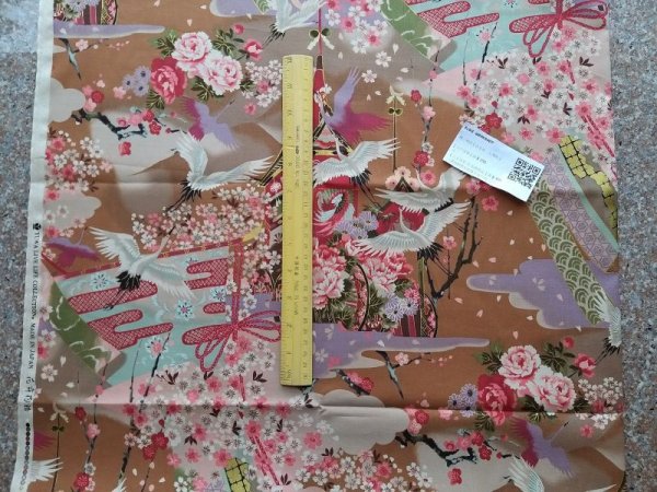 Photo3: ➖ 減價品｜‼️不適用於 滿 $350 包郵 及 滿 $600 減 $30｜💢 1m 現貨｜🇯🇵 日本布｜薄棉｜Yuwa｜和風 (3)