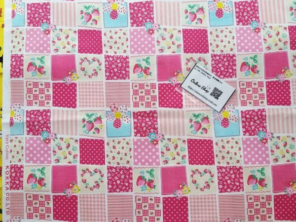 Photo2: 😭 比底價更低｜‼️ 不可 滿 $250 包郵 ‼️不可 滿 $600 減 $30｜💢 藍、粉 各 0.5m 現貨｜🇯🇵 日本布｜薄棉｜少女拼布風 (2)