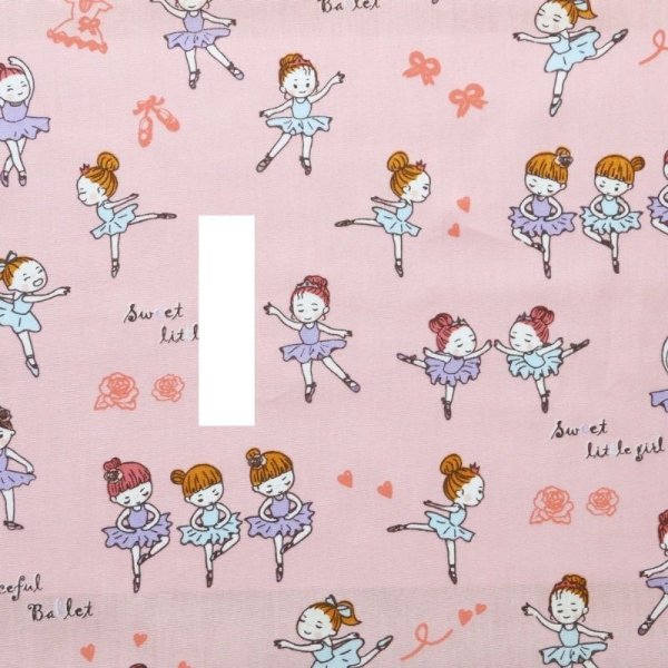 Photo10: ➖ 減價｜‼️不適用於 滿 $350 包郵 及 滿 $600 減 $30｜💢 米黃、粉、黑 各有 1y 現貨｜🇹🇼 台灣布｜薄棉｜芭蕾舞少女 (10)