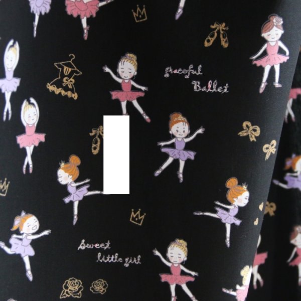 Photo7: ➖ 減價｜‼️不適用於 滿 $350 包郵 及 滿 $600 減 $30｜💢 米黃、粉、黑 各有 1y 現貨｜🇹🇼 台灣布｜薄棉｜芭蕾舞少女 (7)