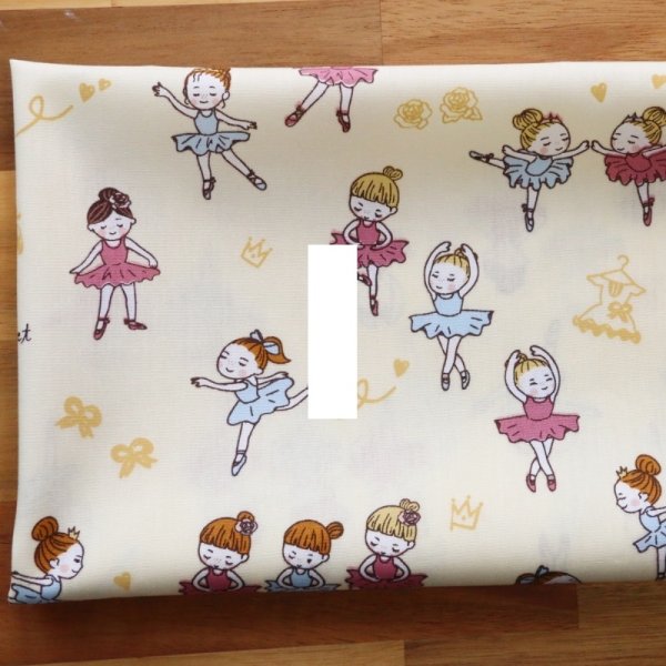 Photo4: ➖ 減價｜‼️不適用於 滿 $350 包郵 及 滿 $600 減 $30｜💢 米黃、粉、黑 各有 1y 現貨｜🇹🇼 台灣布｜薄棉｜芭蕾舞少女 (4)