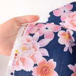 Photo5: ➖ 減價｜日本製｜💢 2色各 0.5m 現貨｜🇯🇵 日本布｜薄棉｜多臂｜和風｜櫻花 (5)