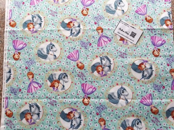 Photo3: 🔥 瘋狂亂減｜‼️不適用於 滿 $350 包郵 及 滿 $600 減 $30｜💢 0.5m 現貨｜🇯🇵 日本製｜牛津布｜Sofia the first｜Disney 迪士尼公主 (3)