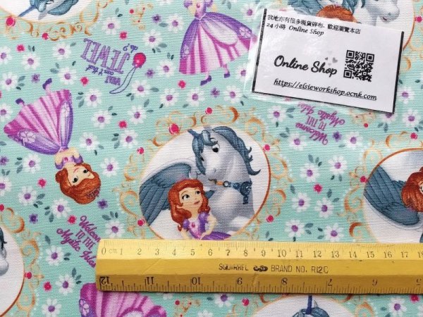 Photo5: 🔥 瘋狂亂減｜‼️不適用於 滿 $350 包郵 及 滿 $600 減 $30｜💢 0.5m 現貨｜🇯🇵 日本製｜牛津布｜Sofia the first｜Disney 迪士尼公主 (5)